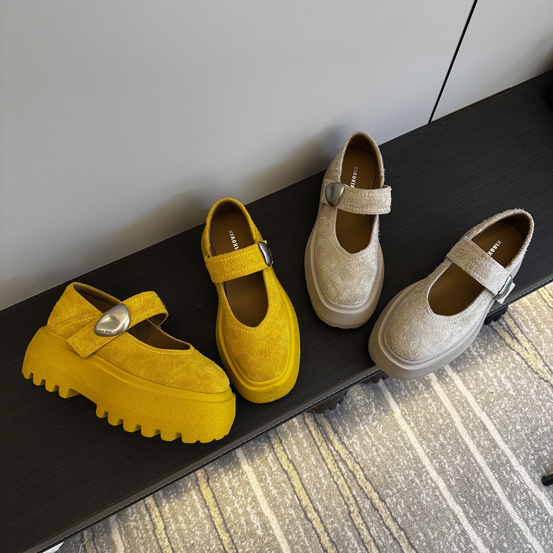 小小苏玛丽珍乐福鞋女2025法式一字扣增高百搭单鞋ECX25007主图