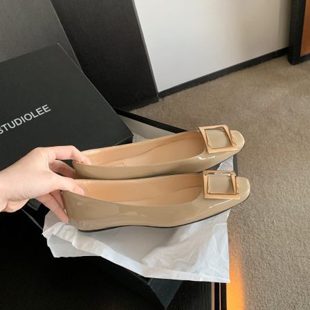 13号【直播间微瑕疵】葡萄妈Studiolee 售完即止 方扣浅口单鞋