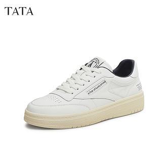TATA他她2025春季新款百搭休闲板鞋轻便简约小白鞋女鞋子GRD01AM5
