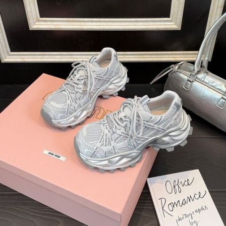 歌诗茵真皮休闲鞋女2026年新款春季网面透气老爹鞋百搭增高运动鞋