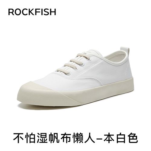 Rockfish【不怕湿帆布鞋】719一脚蹬系带帆布鞋主图