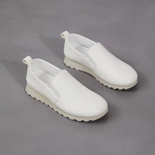 春季新款头层牛皮轻便休闲百搭女款一脚蹬小白鞋主图