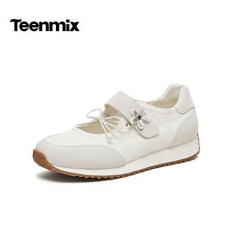 天美意2026春新款商场同款厚底百搭复古女时尚芭蕾鞋BM421AQ6主图