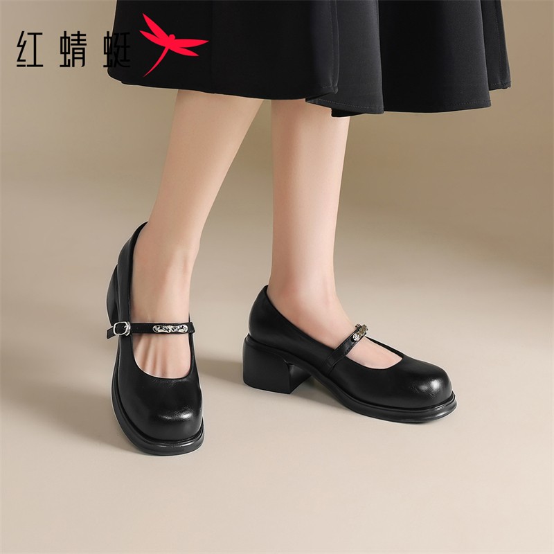 红蜻蜓2026夏季限定款时尚潮流单鞋透气舒适适合日常穿搭搭配女鞋主图
