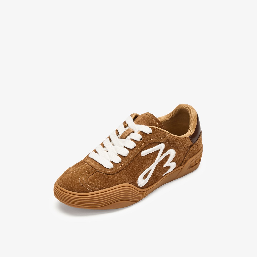 73hours女鞋Cappuccino2026春季新款系带纯色圆头德训鞋主图