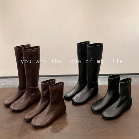 【苏茵茵】3cm内增高中高筒弹力瘦瘦短靴女骑长靴Z5417001/Z5419001