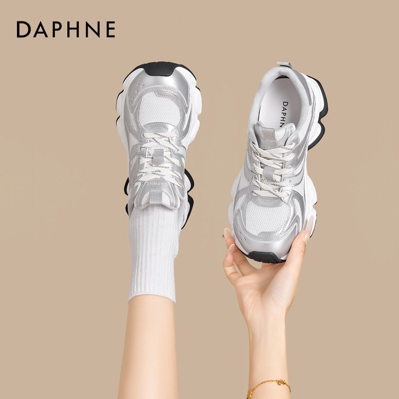 达芙妮厚底老爹鞋女2026新款春季今年流行巨好看显脚小休闲运动鞋主图