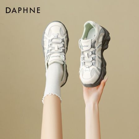 达芙妮软底运动鞋女2026新款春季厚底老爹鞋透气休闲登山徒步鞋子