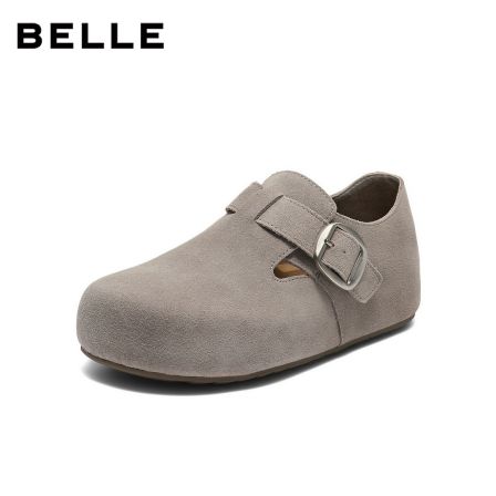 百丽厚底增高勃肯鞋女2026春新商场同款质感舒适休闲单鞋E1H1DAM6