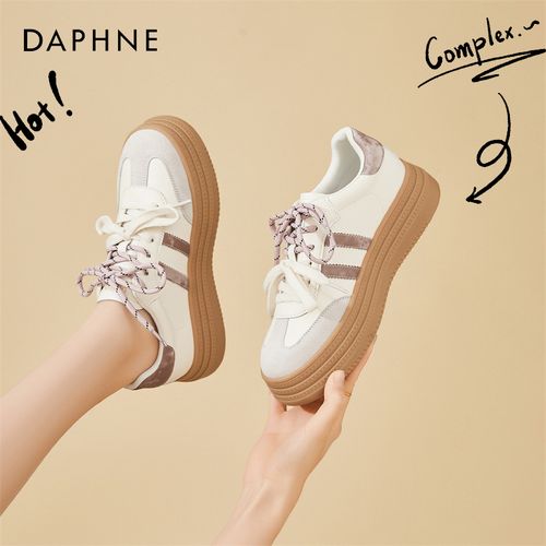 达芙妮双鞋带厚底增高阿甘德训鞋2026春季新款运动板鞋复古休闲鞋主图