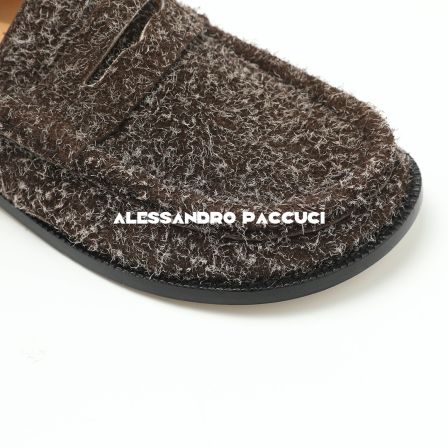 AP洛哥42105XD【从绒行走】牛皮拉绒乐福鞋平底休闲百搭舒适皮鞋