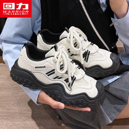 回力女鞋登山鞋女款2026年新款春秋款网面透气休闲百搭丑萌运动鞋主图