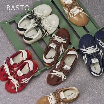 百思图2025秋季新款德训鞋时尚复古街头运动女休闲鞋G5228CM5主图