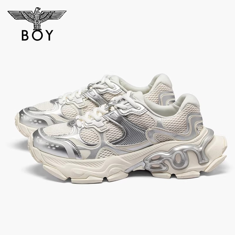 【星环】BOYLONDON仿金属元素拼色男女休闲鞋2026春夏新款N79002主图
