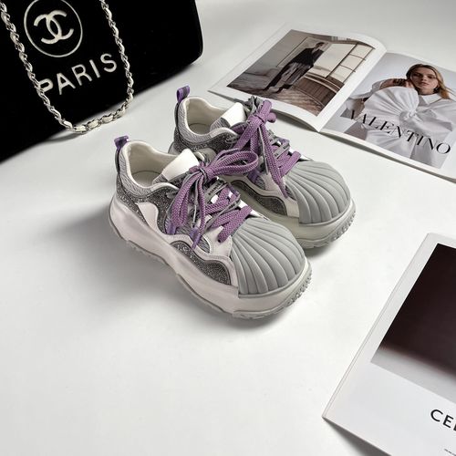 小小苏贝壳丨 ins潮走秀时尚 6cm~贝壳头溶解鞋;ECX55113主图