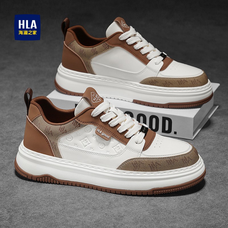 海澜之家男生鞋子2025新款冬季增高休闲运动透气潮流百搭男士板鞋主图