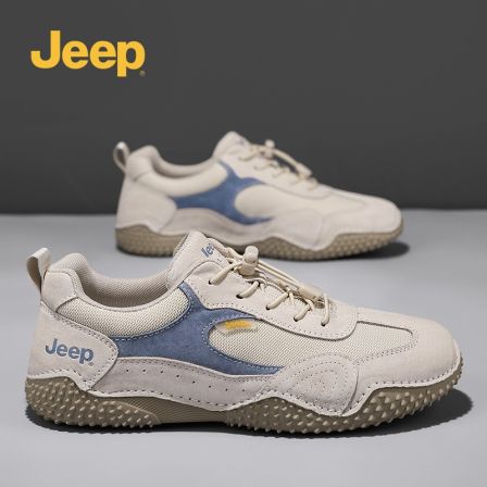Jeep吉普男鞋新款阿甘鞋男士厚底韩版青少年时尚舒适休闲运动鞋潮