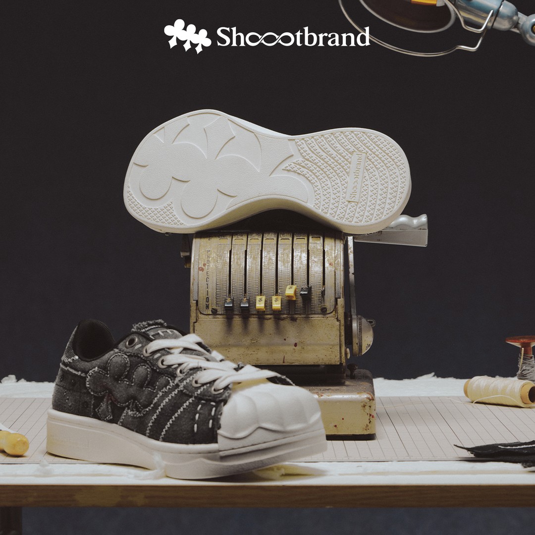 【异变断鞋】牛仔灰断鞋帆布鞋复古贝壳头厚底增高休闲SHOOTBRAND主图