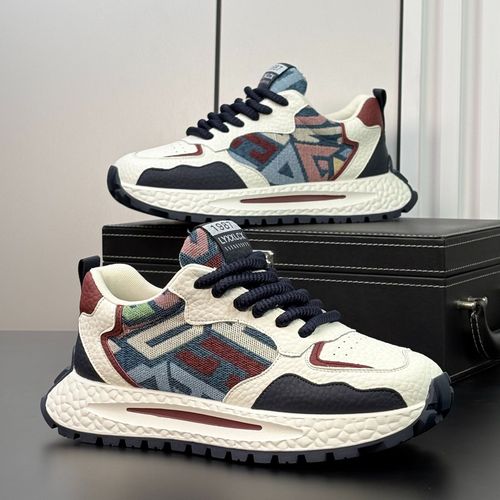 潮牌男鞋2026春季新款民族风刺绣阿甘鞋男士厚底增高运动休闲鞋子主图