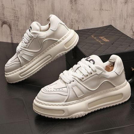 男士厚底百搭时尚小白鞋休闲潮鞋