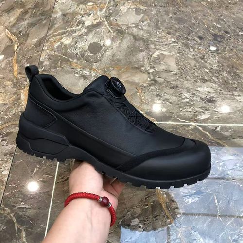 真皮旋钮男士休闲鞋春季新款轻便时尚潮流男鞋子舒适软底板鞋3665主图