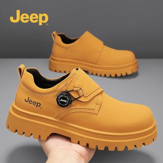 Jeep吉普春季男鞋潮牌运动休闲低帮工装增高耐磨大头马丁靴登山鞋主图