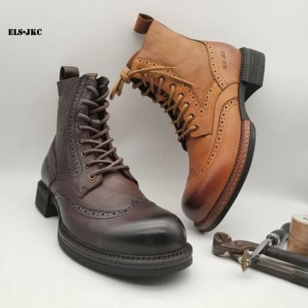 上图ELS•JKC品牌，男士俄款重工绅士商务巴洛克