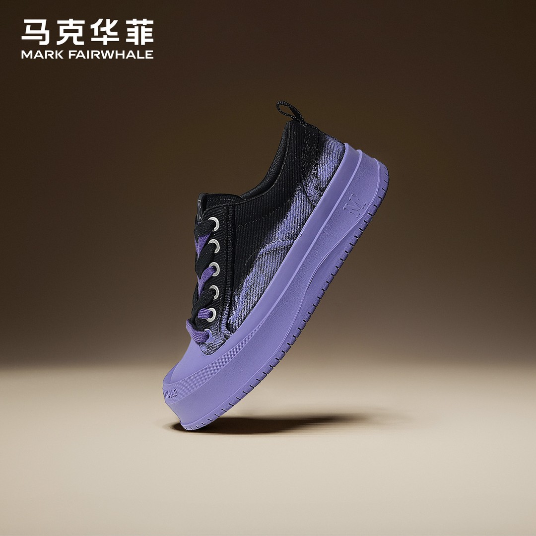马克华菲鞋子男鞋2026新款潮流增高鞋男生鞋子擦色运动休闲板鞋男主图