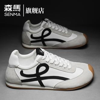 森马男鞋冬季新款软底防滑阿甘潮鞋男士时尚百搭运动低帮休闲板鞋