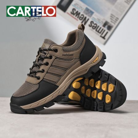 卡帝乐鳄鱼2026新款男鞋户外休闲运动鞋网面透气软底鞋子防滑耐磨