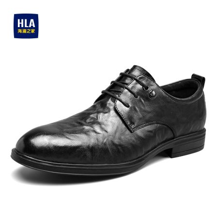 HLA/海澜之家男鞋新款春季流行百搭尖头商务皮鞋正装结婚新郎鞋