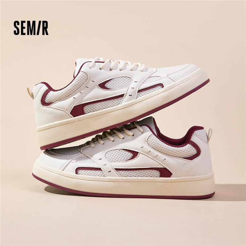 SEMIR港风男款小白鞋新款秋季透气网面休闲鞋ins青年鞋子运动板鞋主图