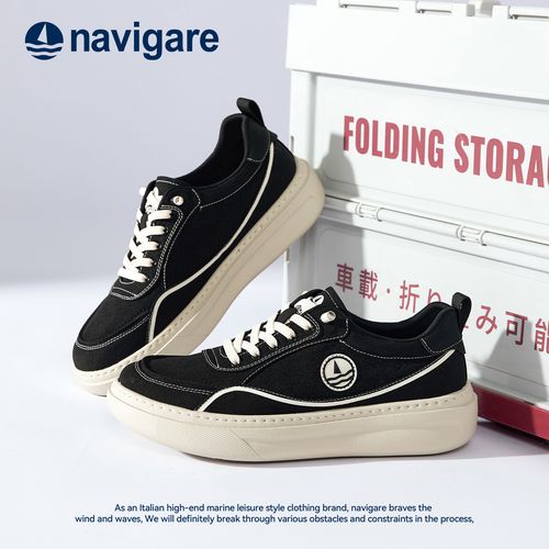 Navigare意大利小帆船春季新款男士运动休闲鞋百搭时尚厚底男鞋主图