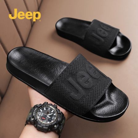 jeep吉普拖鞋男士潮牌夏季款2026新款一字凉拖高端外穿式沙滩凉鞋