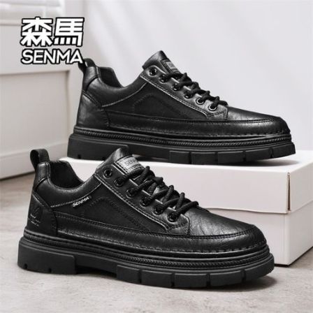SENMA/森马男鞋冬季2026新款休闲英伦低帮马丁靴男士户外工装潮鞋