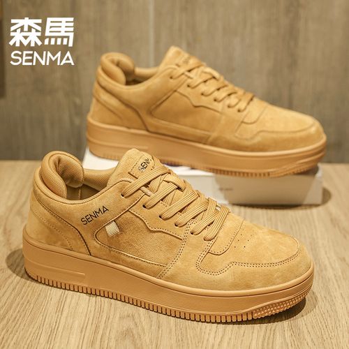 SENMA/森马男鞋2026冬季新款复古百搭厚底板鞋户外舒适休闲工装鞋主图