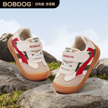 巴布豆宝宝鞋防滑运动鞋2026春季学院风小白鞋女童男孩小童学步鞋