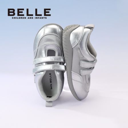 【甜美公主】百丽女童春秋新款红色软底时尚公主风皮鞋RK0510