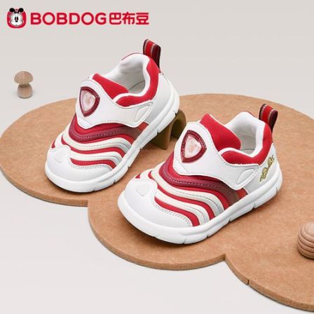 巴布豆金刚盾毛毛虫学步鞋男女童春季新款网面透气减震软底机能鞋