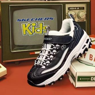 【全皮经典】官方童鞋商场同款百搭儿童运动鞋熊猫鞋664060L