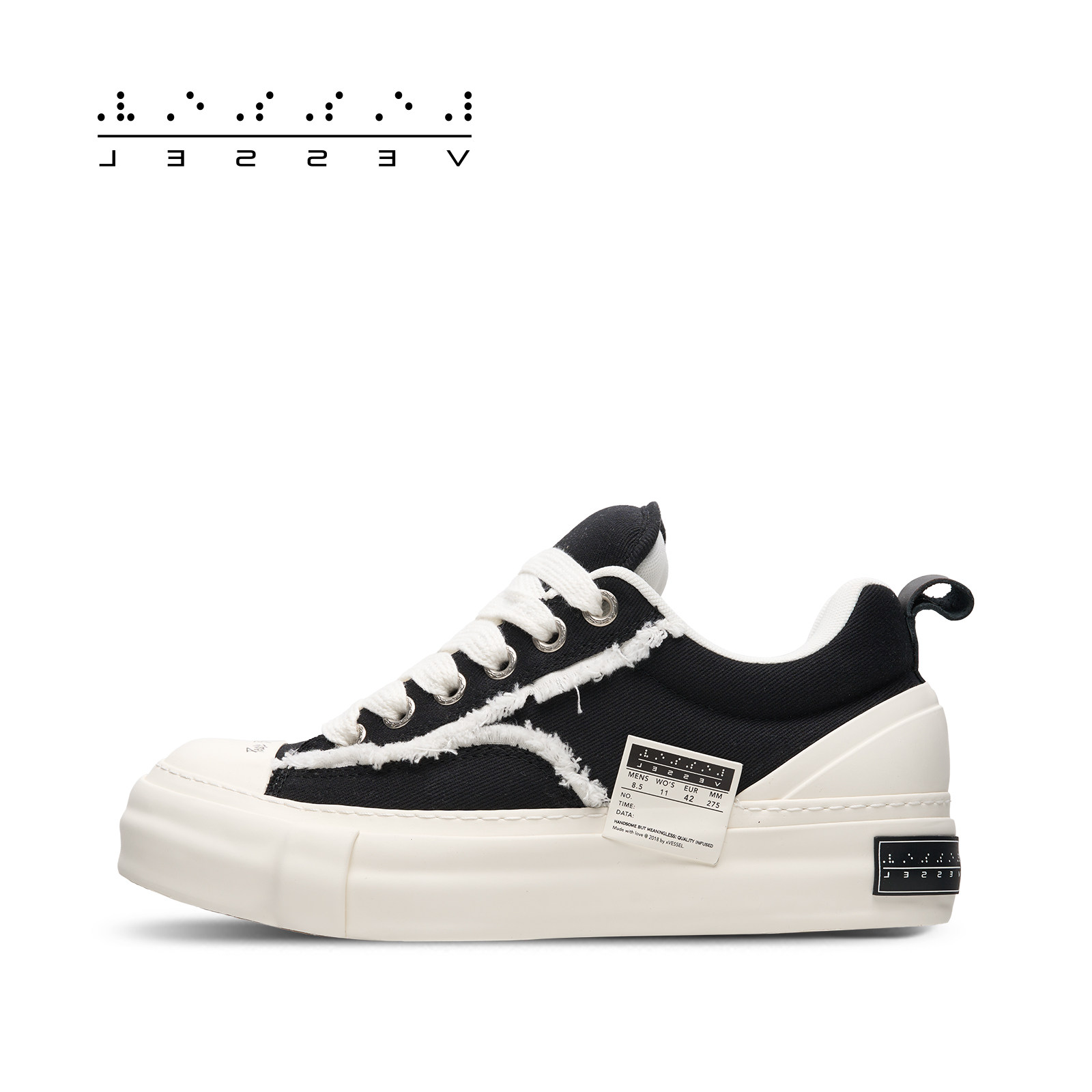 xVESSEL周杰伦同款牛轧糖面包鞋休闲板鞋厚底帆布鞋主图