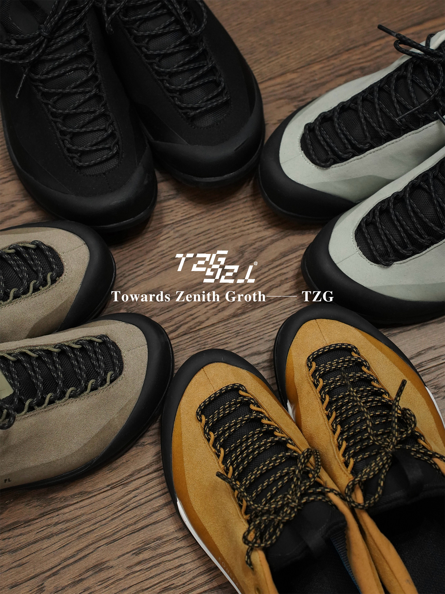 TZG 户外翻毛皮轻量\"vibram黄金大底\"登山露营徒步防滑耐磨运动鞋主图