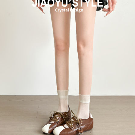 真皮~骄屿露思同款芭蕾德训鞋2026春新款内增高拼色运动玛丽珍鞋