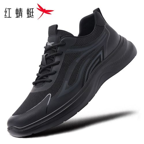红蜻蜓男鞋春夏透气网面鞋飞织休闲鞋男士防滑软底轻便旅游运动鞋主图