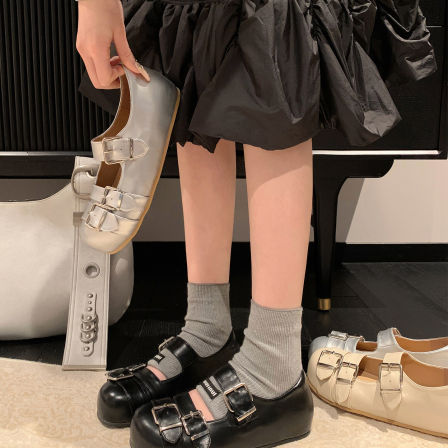 “稳叔”巧巧可～小皮鞋女2026春秋新款厚底jk搭扣玛丽珍单鞋女款