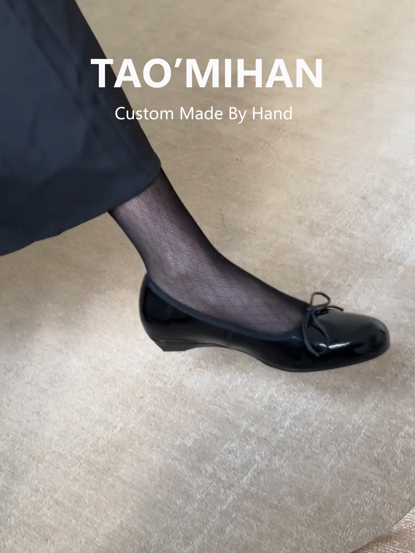 真皮黑色低跟单鞋女款配裙子2026新款一脚蹬芭蕾舞鞋软底小皮鞋子主图