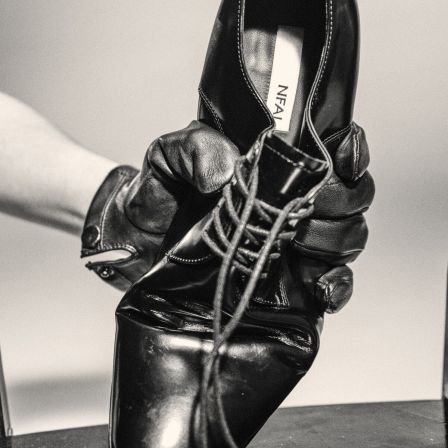 NFAI 26SS 尖头褶皱德比皮鞋 意产牛皮/自然褶皱/特调鞋楦