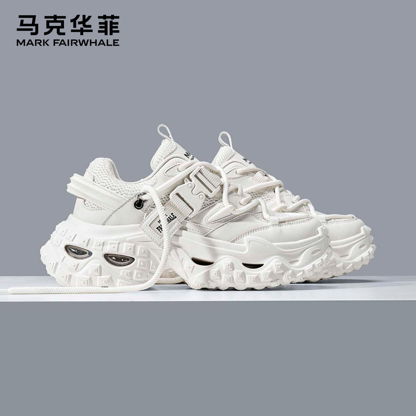 马克华菲老爹鞋男款冬季潮厚底增高休闲运动鞋子男士时尚百搭男鞋主图