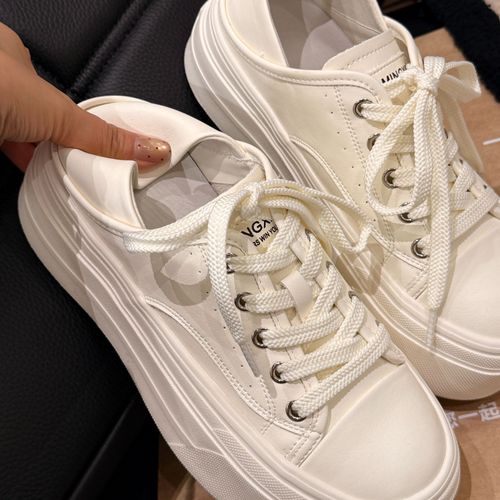 XMM.【春款可踩塌小白鞋】时尚休闲百搭外穿ins厚底韩版薄款-W51211主图