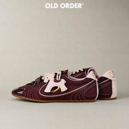 OLDORDER-Brunch -马鬃红小众德训鞋马年限定款百搭休闲平底鞋女